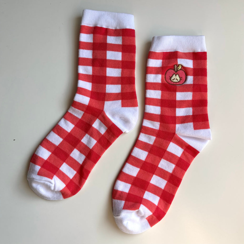 Apple Cat - Sock