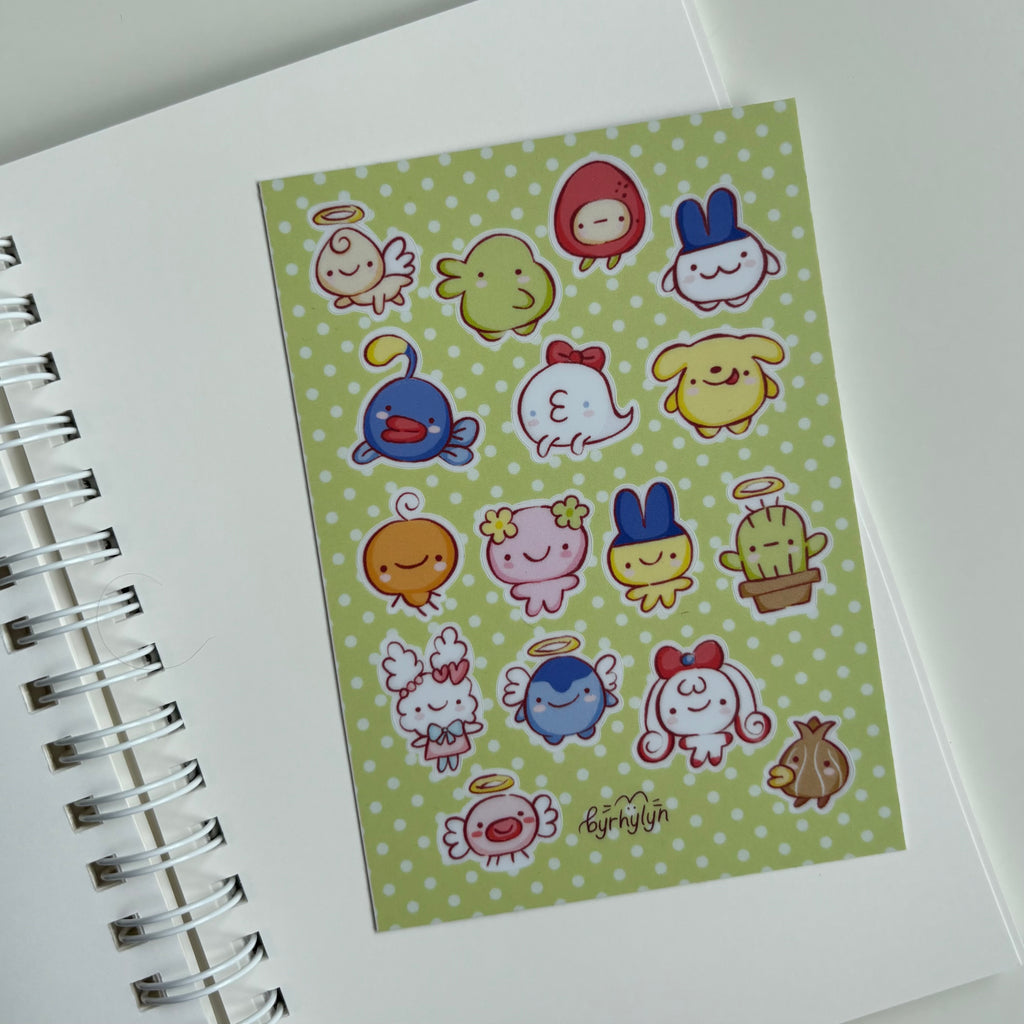 Tamagotchi - Mini Sticker Sheet