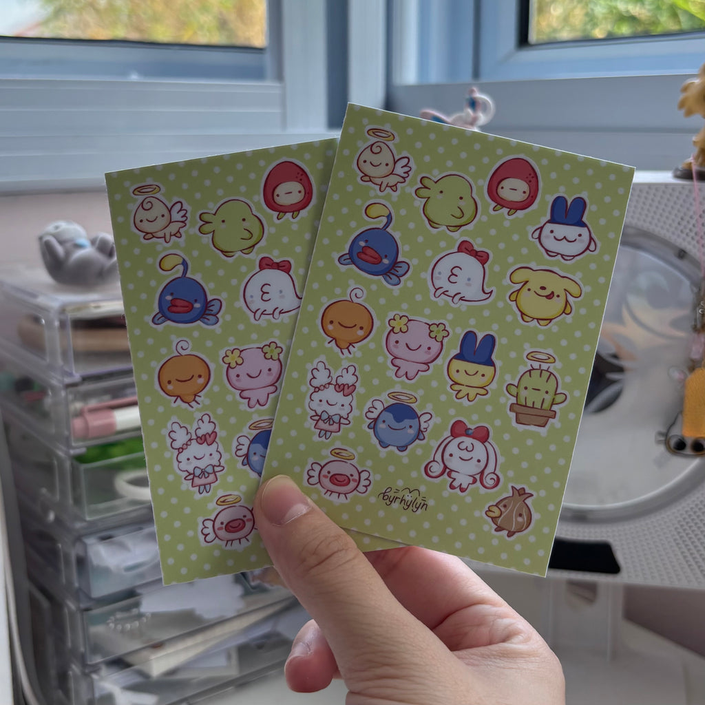 Tamagotchi - Mini Sticker Sheet