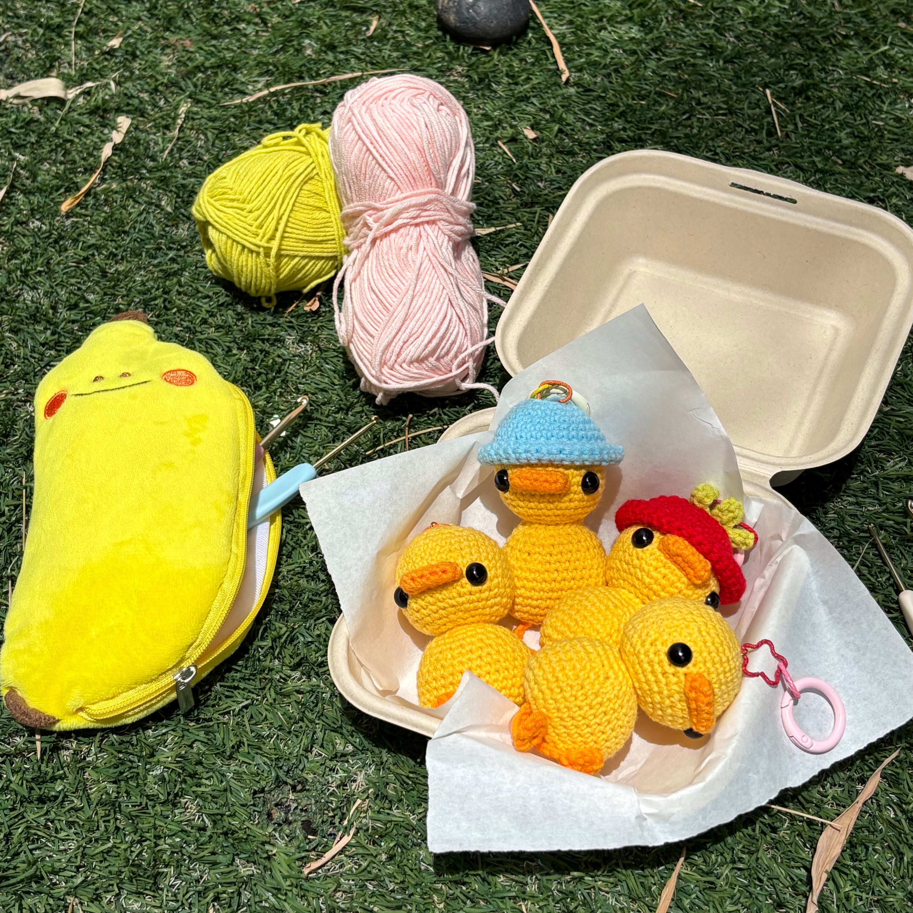 Corn (Set Meal) - Crochet Keychain