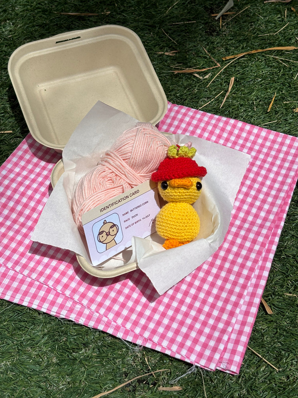 Corn (Set Meal) - Crochet Keychain