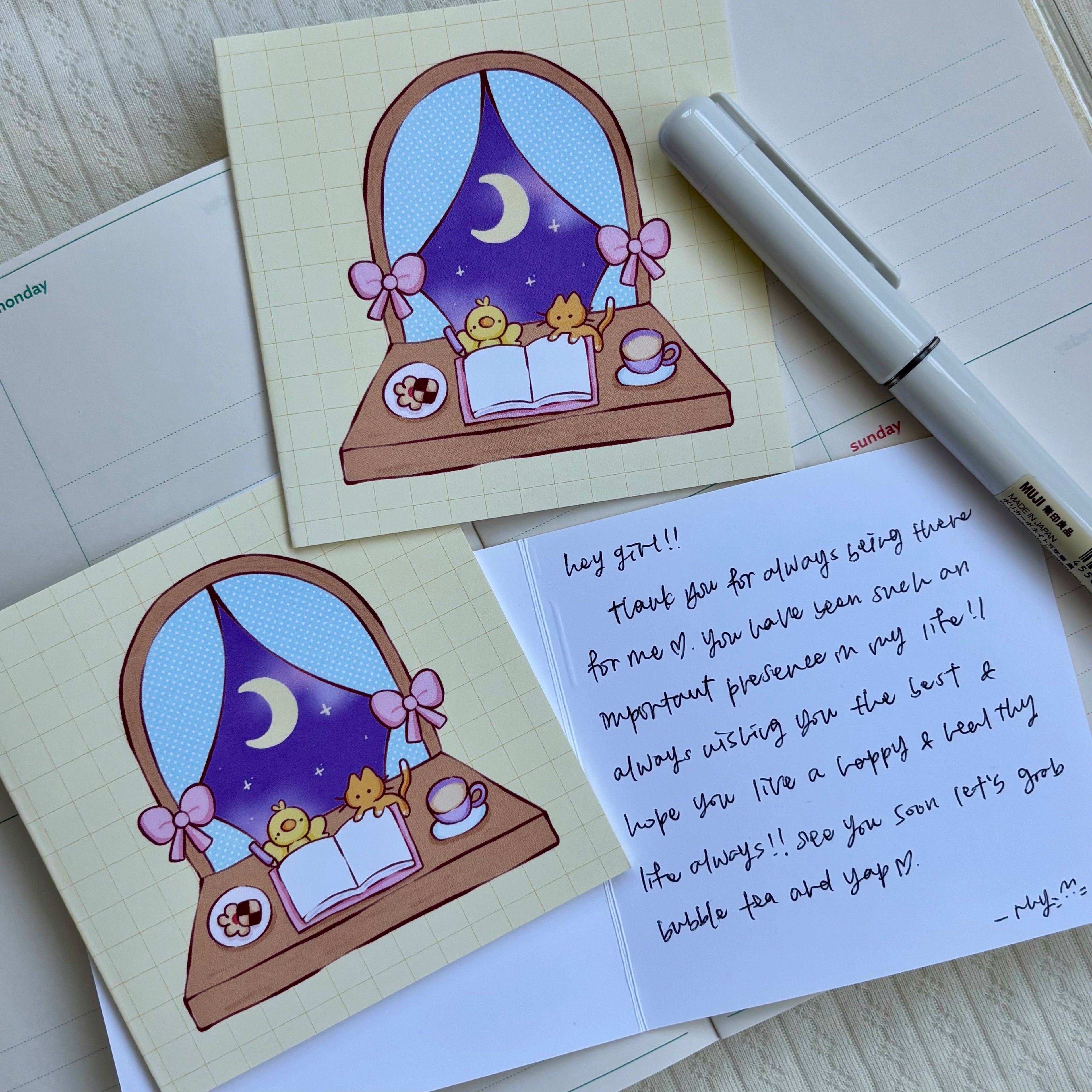 By the Window - Greeting Card