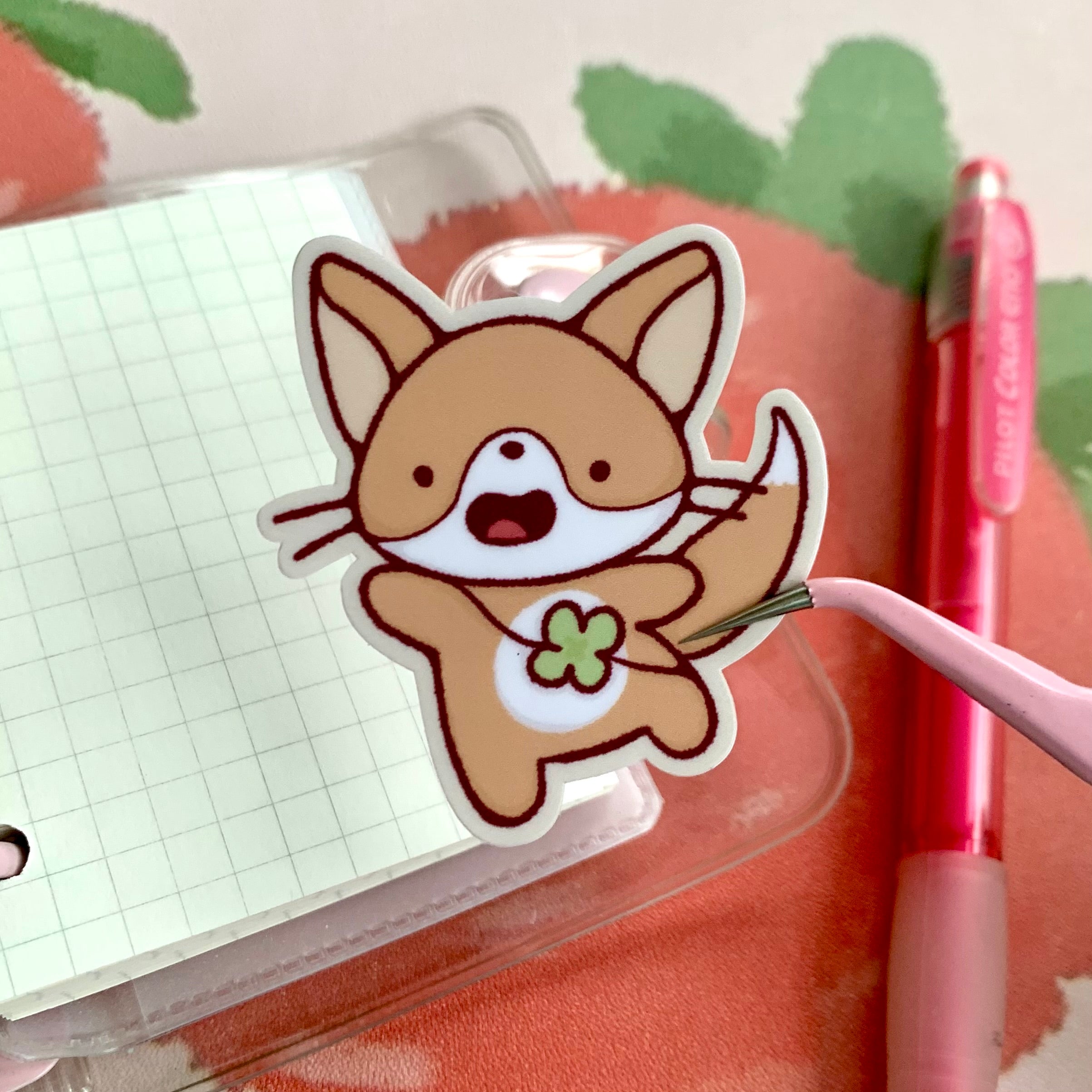 Clover Fox - Sticker