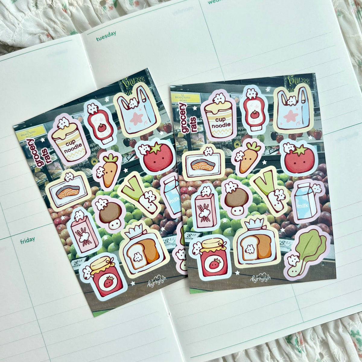 Grocery Rats - Mini Sticker Sheet
