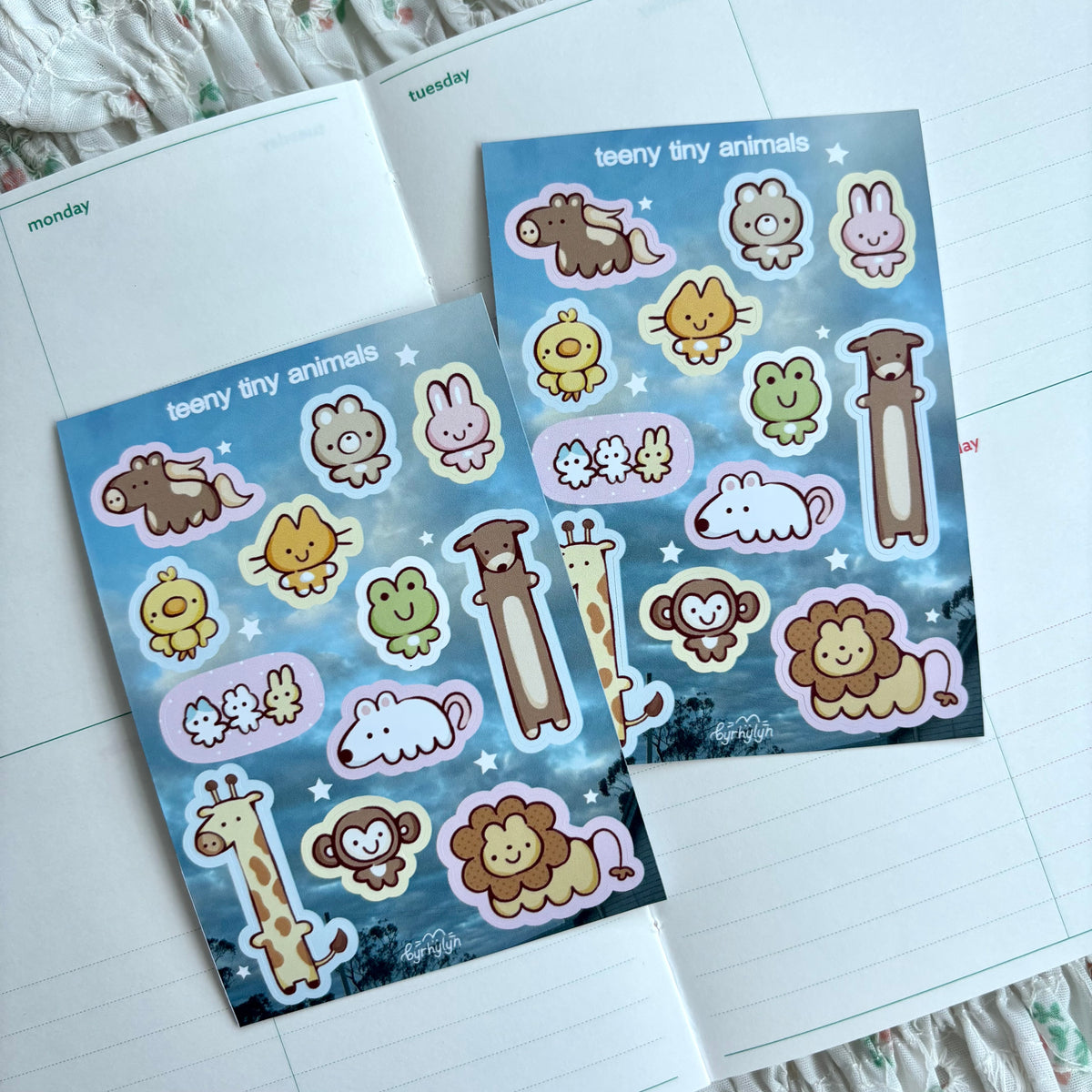 Teeny Tiny Animals - Mini Sticker Sheet