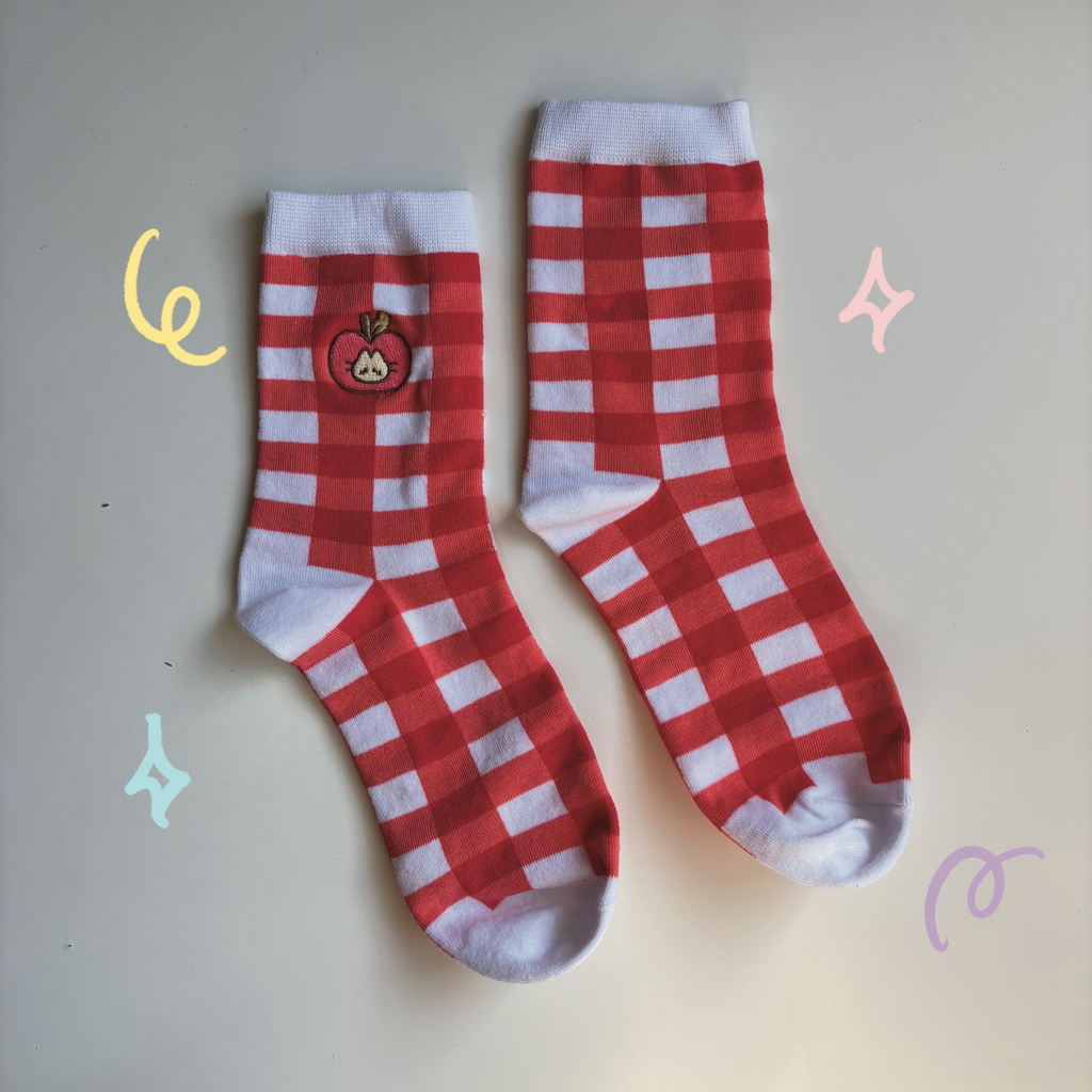 Apple Cat - Sock